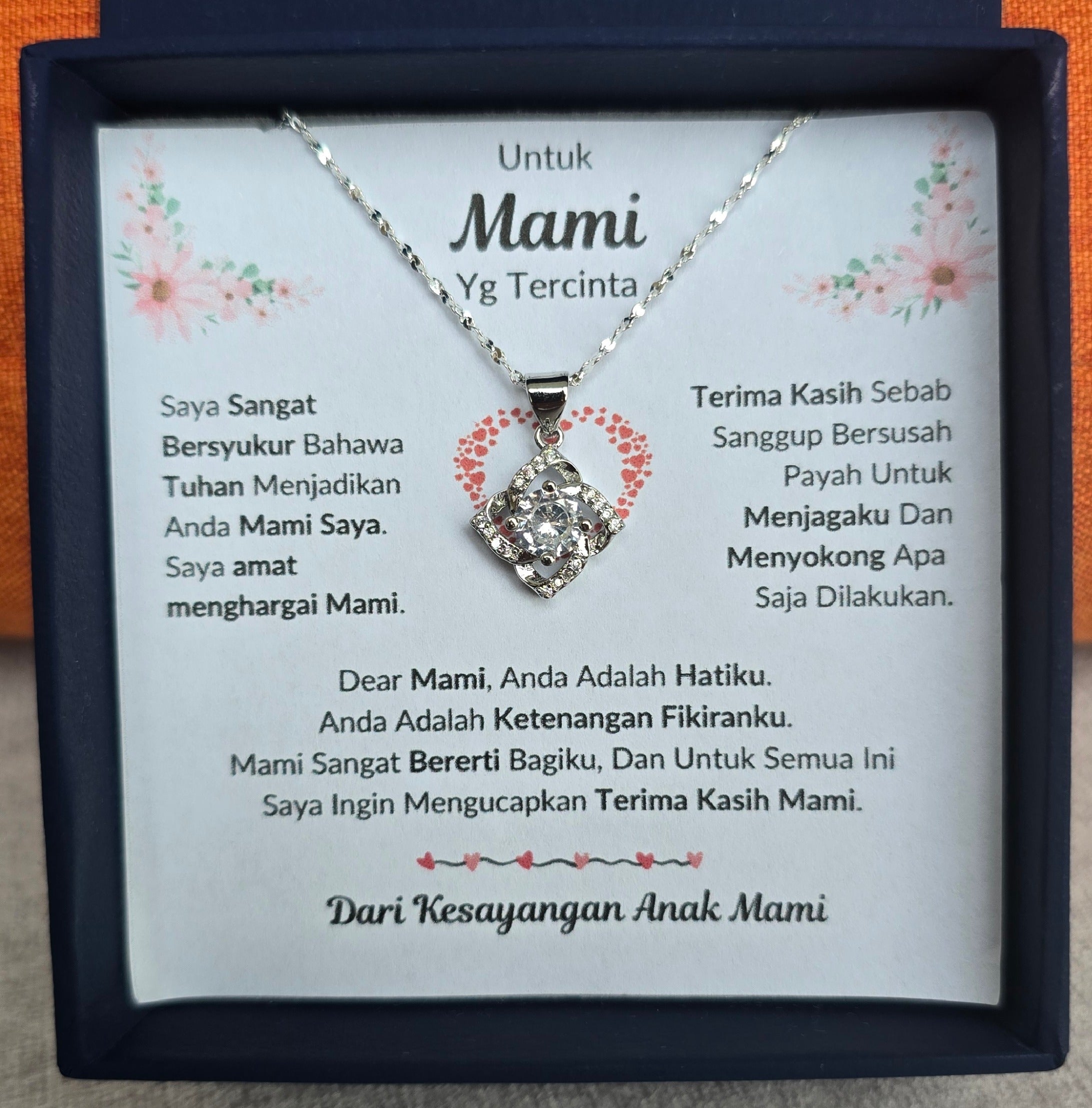 Hadiah Terbaik Untuk Mami ku I Sangat Bererti Bagiku I Elegant Love Necklace