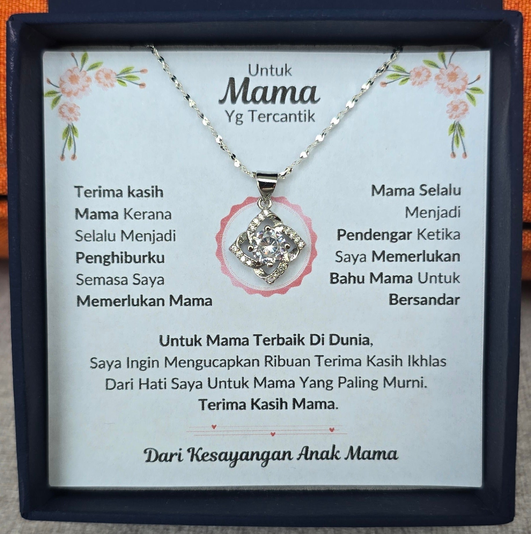 Hadiah Terbaik Untuk Mama Terbaik Di Dunia I Elegant Love Necklace