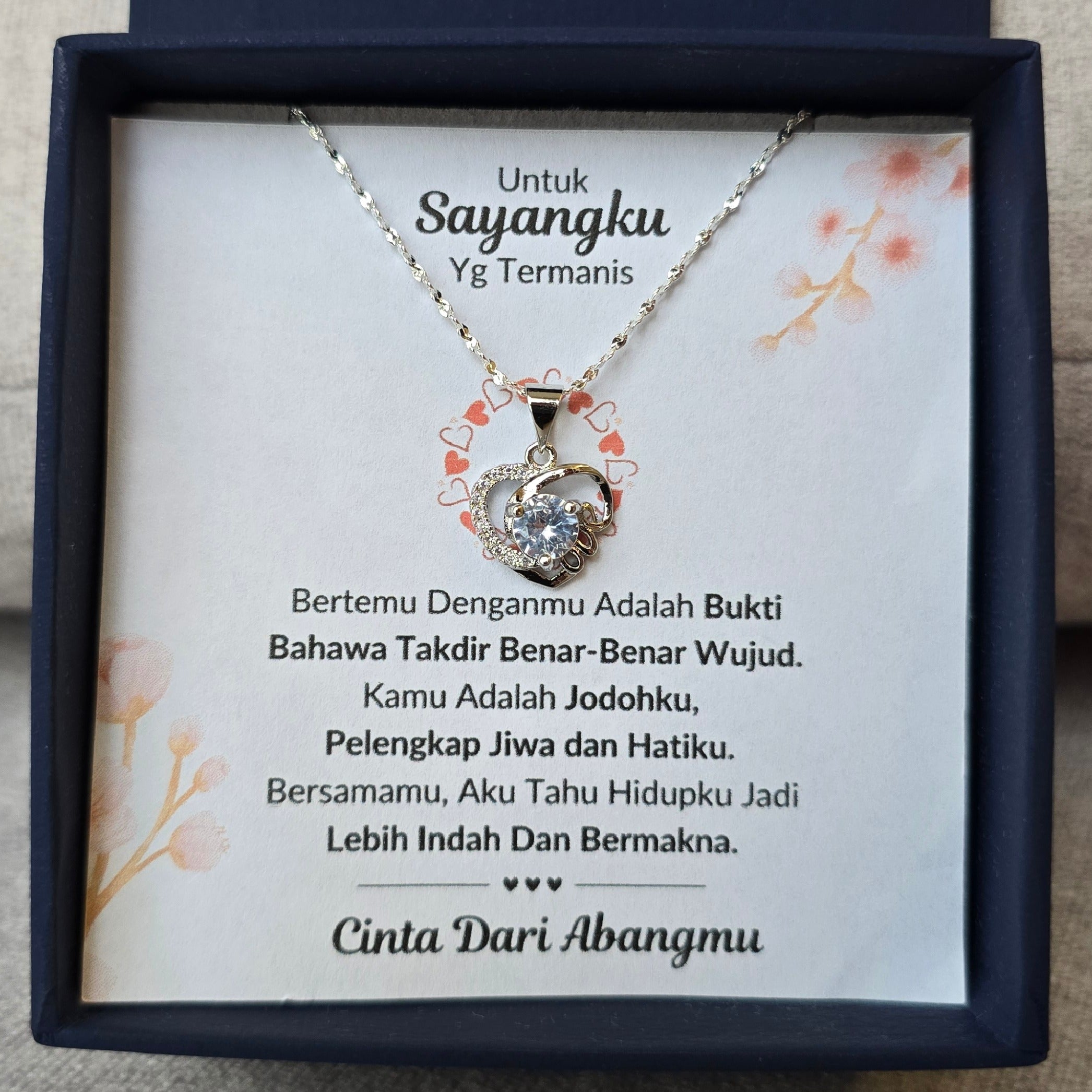 Hadiah Terbaik Untuk Sayangku I Takdir Benar Wujud I Love Heart Necklace
