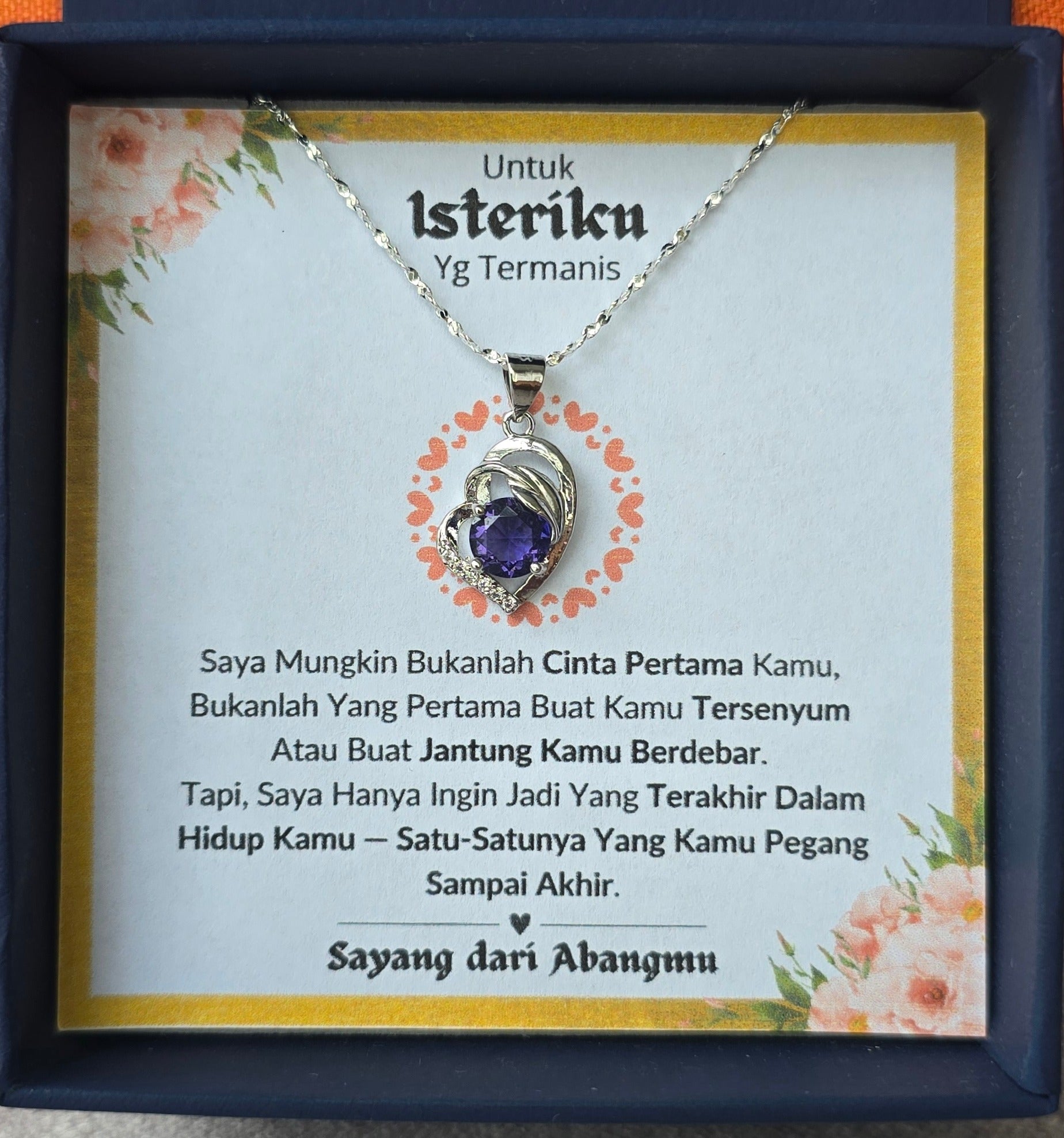 Hadiah Terbaik Untuk Isteriku I Jadi Terakhir Dalam Hidupku I Purple Love Necklace