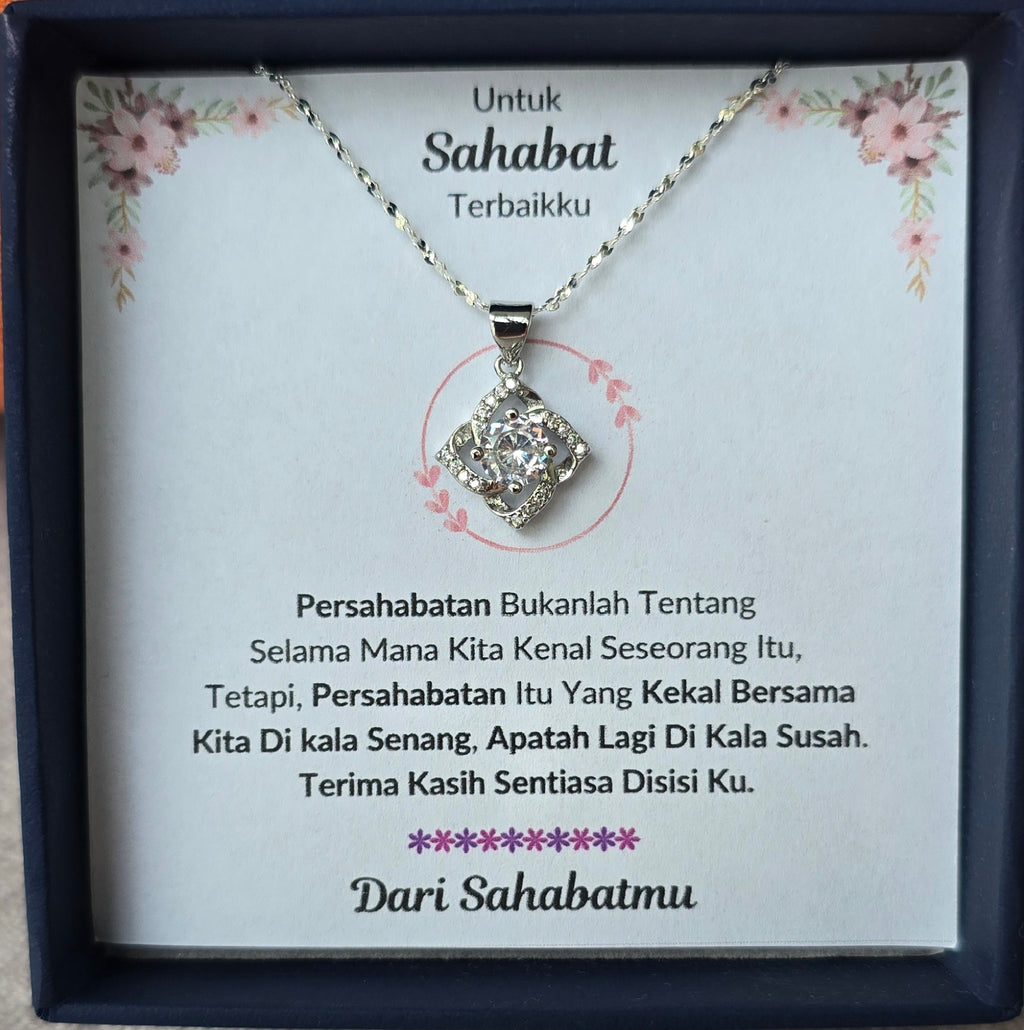 Hadiah Terbaik Untuk Sahabat Terbaikku I Sentiasa Disisi Ku I Elegant Love Necklace