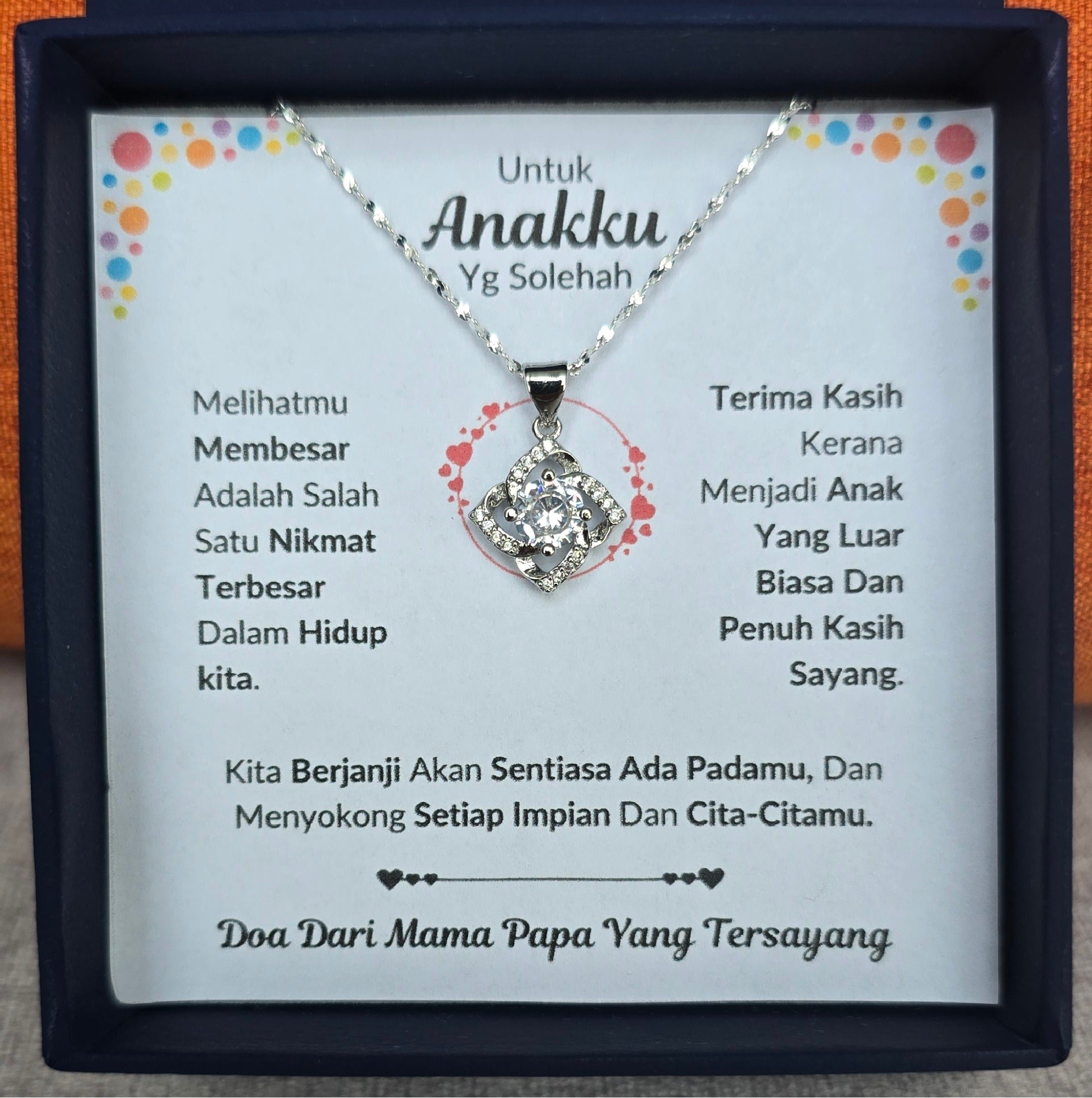 Hadiah Terbaik Untuk Anakku I Sentiasa Ada Padamu I Dari MamaPapa I Elegant Love Necklace