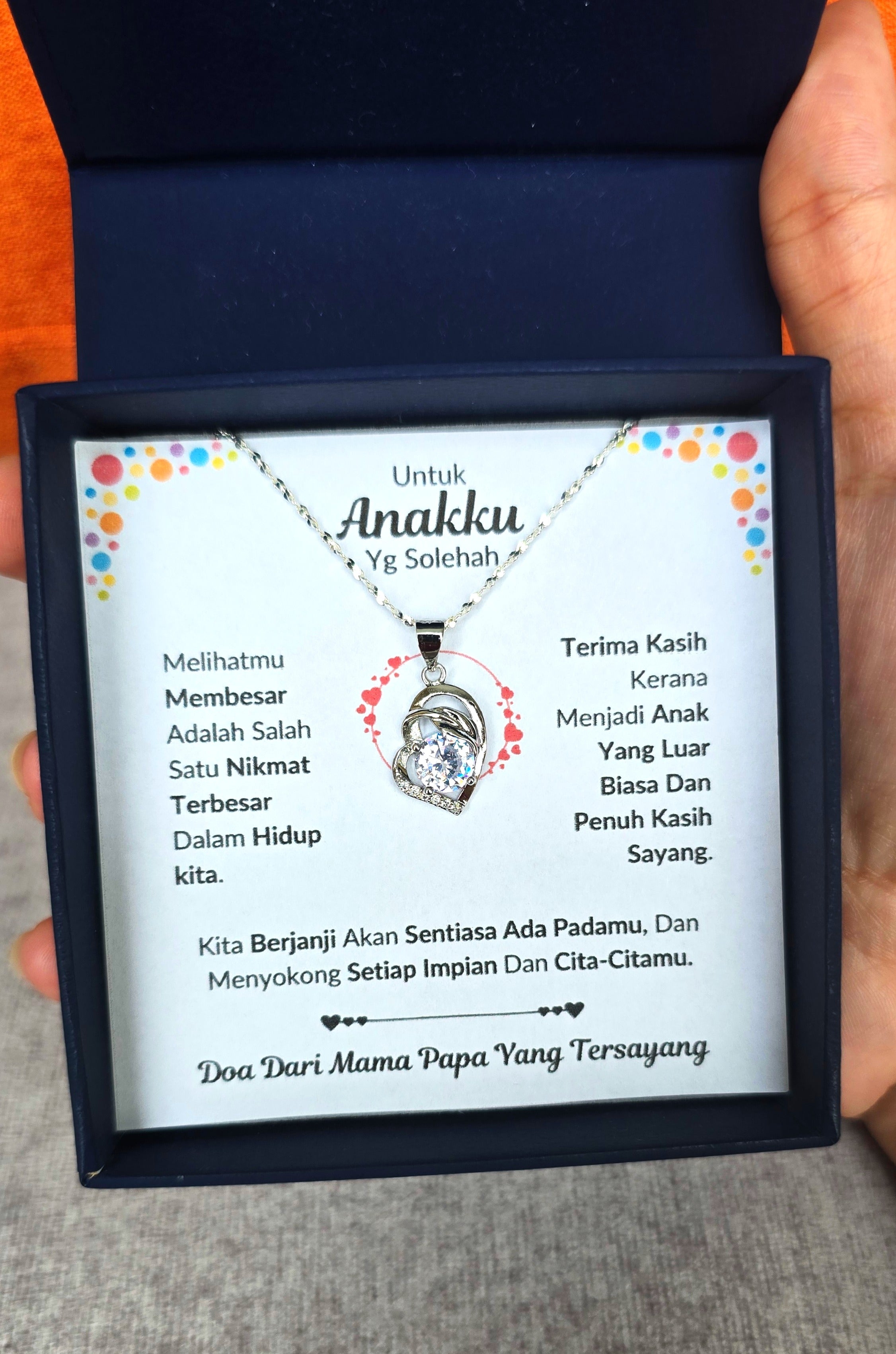 Hadiah Terbaik Untuk Anakku I Sentiasa Ada Padamu I Dari MamaPapa I Pure Love Necklace