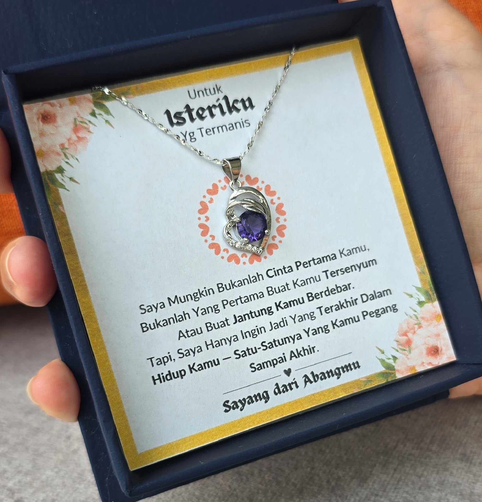 Hadiah Terbaik Untuk Isteriku I Jadi Terakhir Dalam Hidupku I Purple Love Necklace