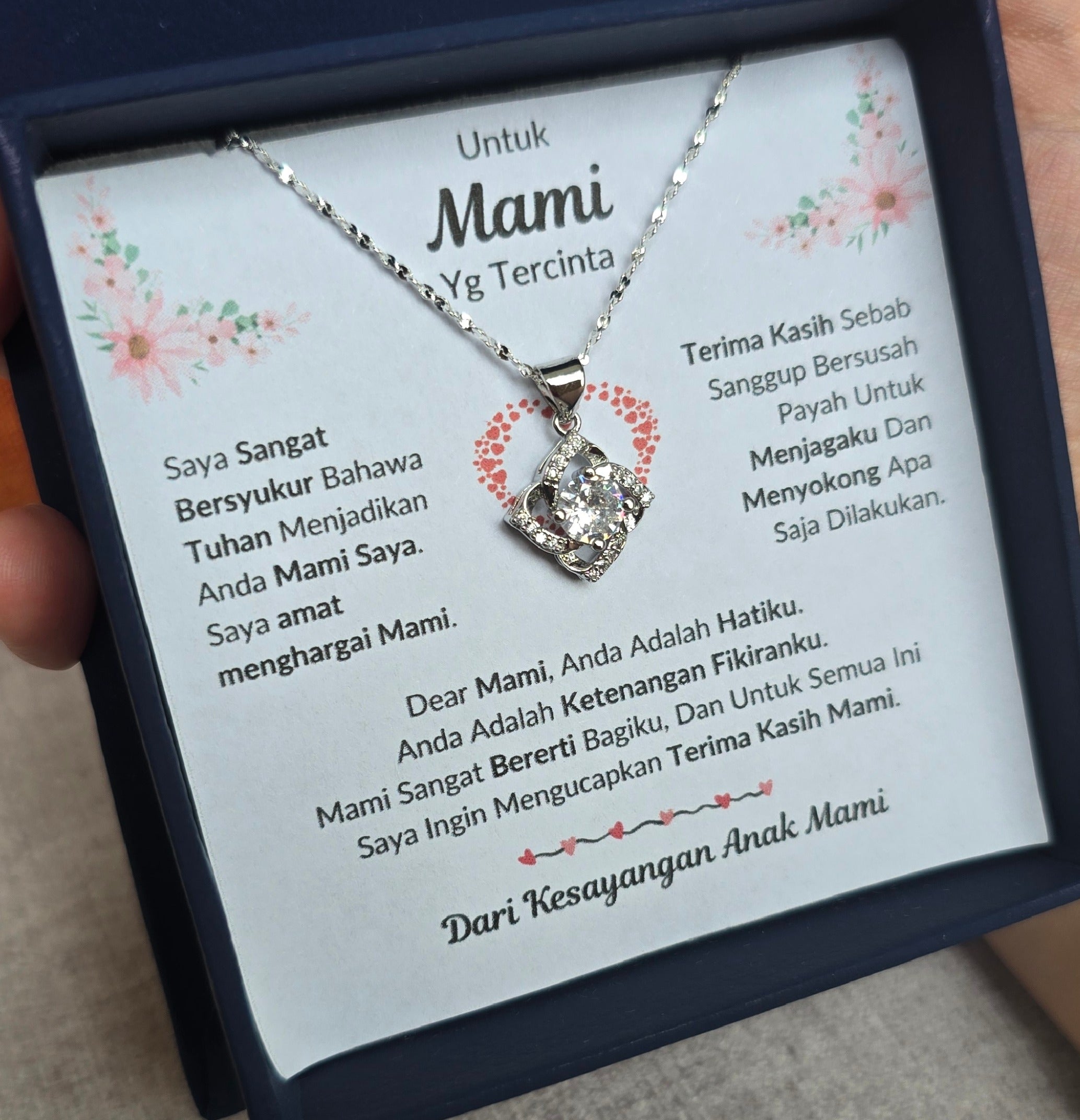 Hadiah Terbaik Untuk Mami ku I Sangat Bererti Bagiku I Elegant Love Necklace