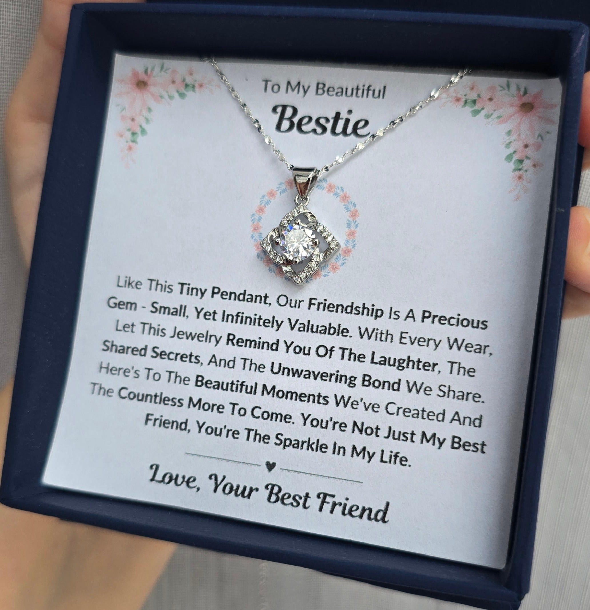 Best Gift To My Bestie I Not Just Best Friend I Elegant Love Necklace