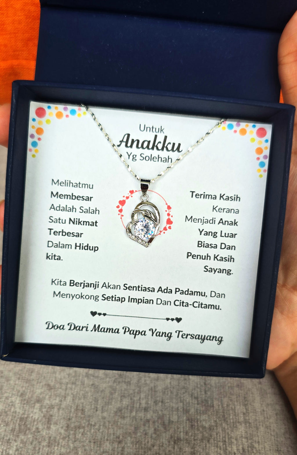 Hadiah Terbaik Untuk Anakku I Sentiasa Ada Padamu I Dari MamaPapa I Pure Love Necklace