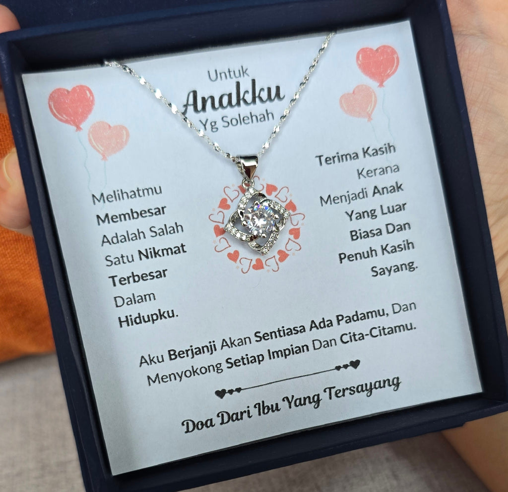 Hadiah Terbaik Untuk Anakku I Sentiasa Ada Padamu I Dari Ibu I Elegant Love Necklace