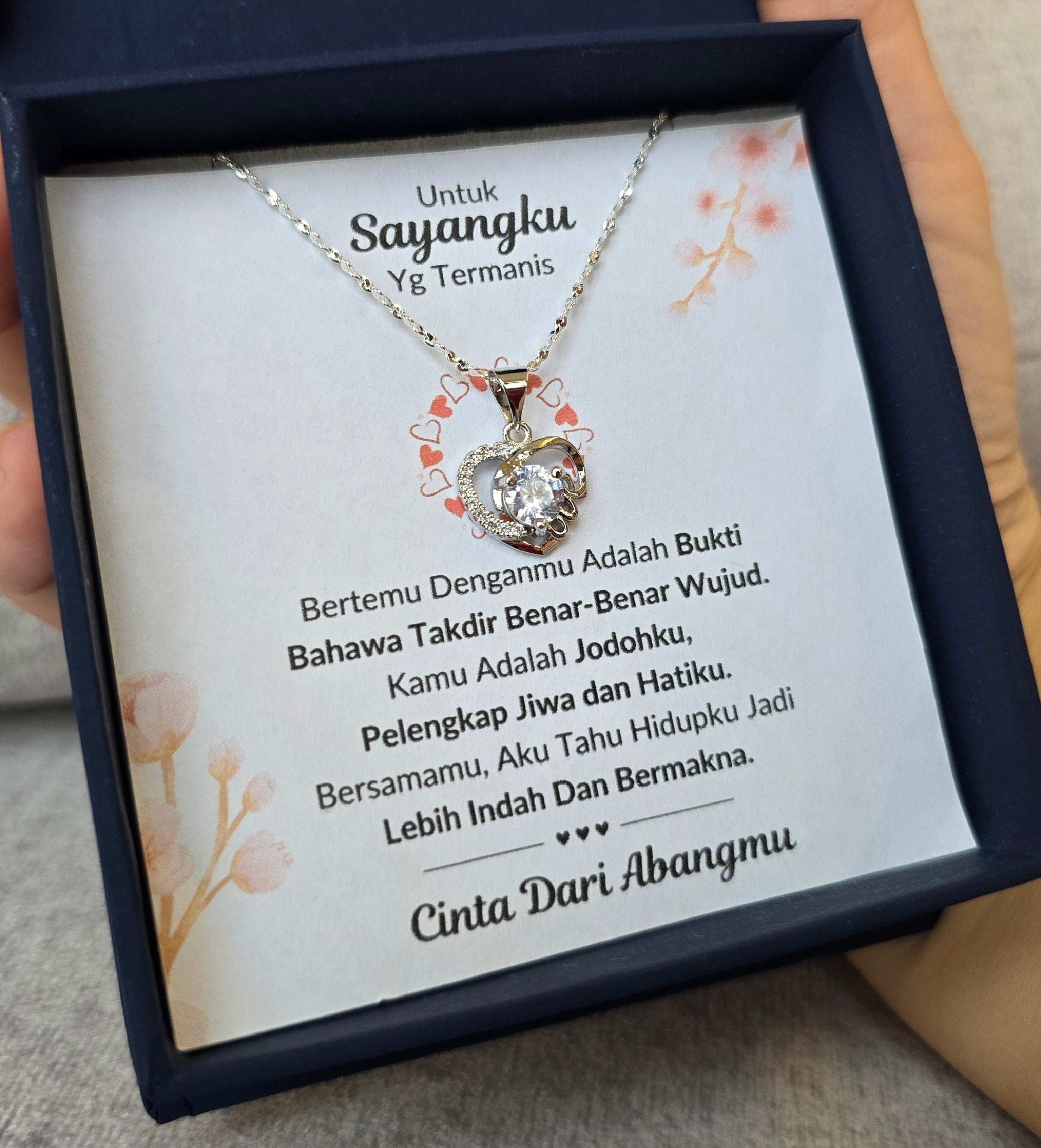 Hadiah Terbaik Untuk Sayangku I Takdir Benar Wujud I Love Heart Necklace