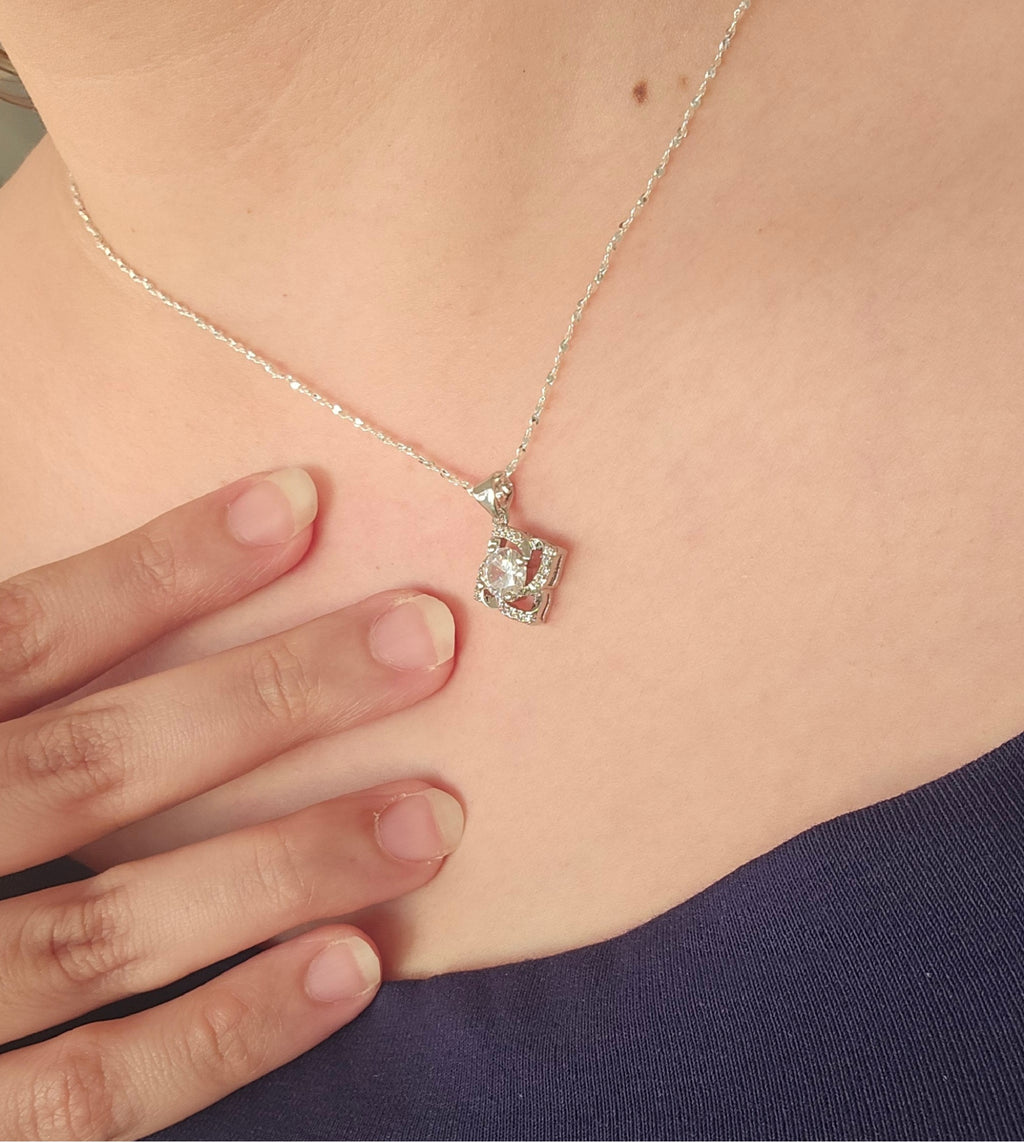 Best Gift To My Bestie I Connected By Heart I Elegant Love Necklace