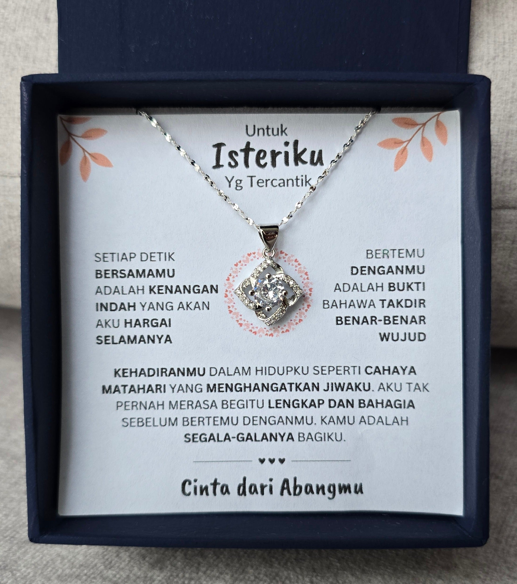 Hadiah Terbaik Untuk Isteriku I Lengkap dan Bahagia I Elegant Love Necklace