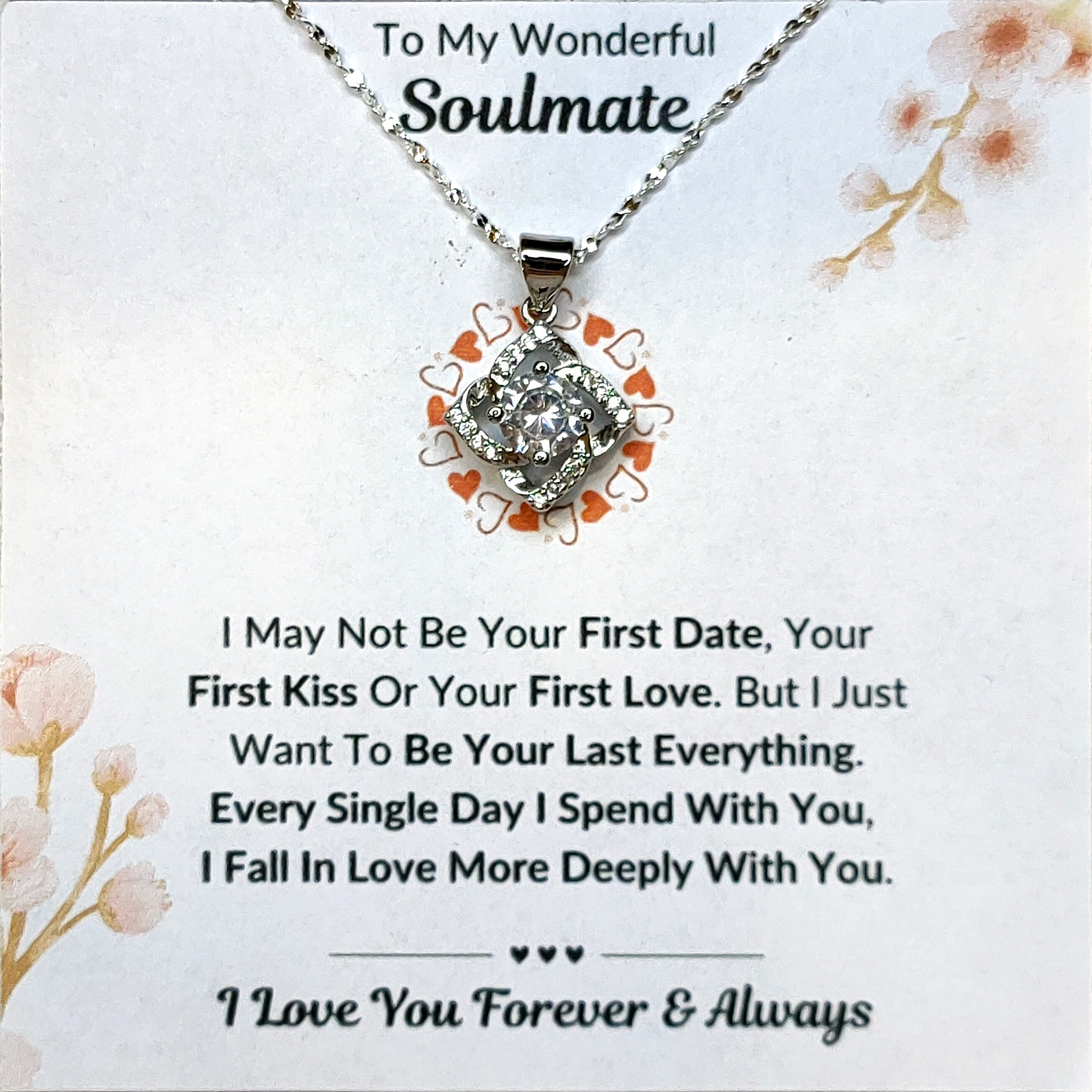 Best Gift To My Soulmate I Be Your Last Everything I Elegant Love Necklace