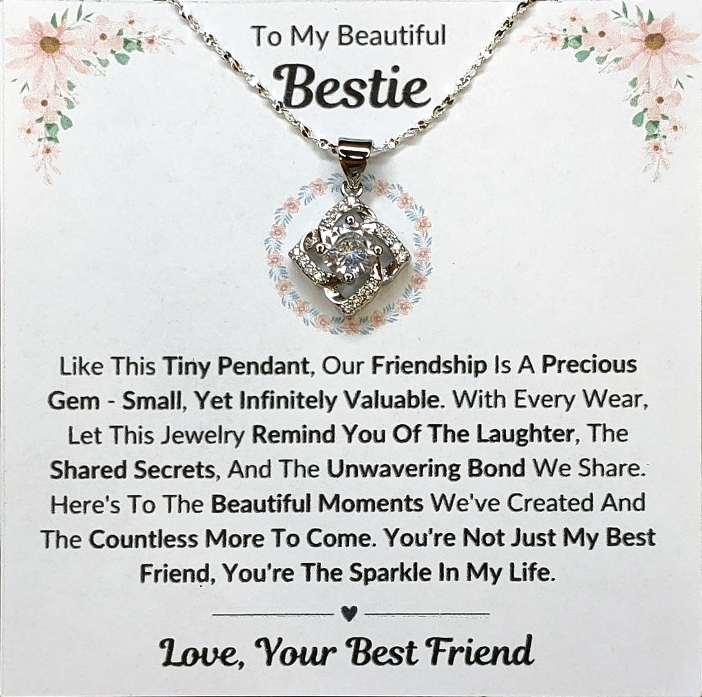 Best Gift To My Bestie I Not Just Best Friend I Elegant Love Necklace
