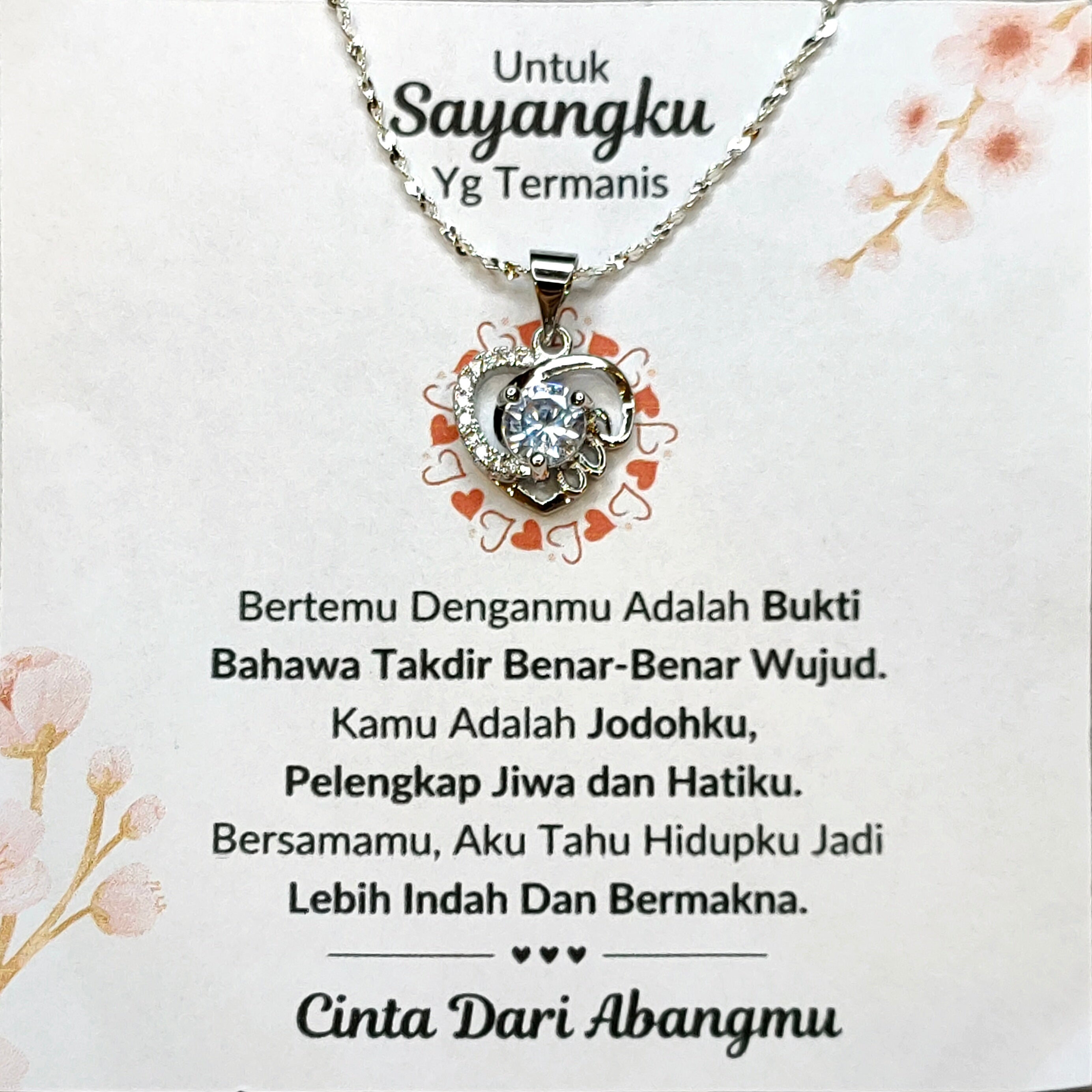 Hadiah Terbaik Untuk Sayangku I Takdir Benar Wujud I Love Heart Necklace