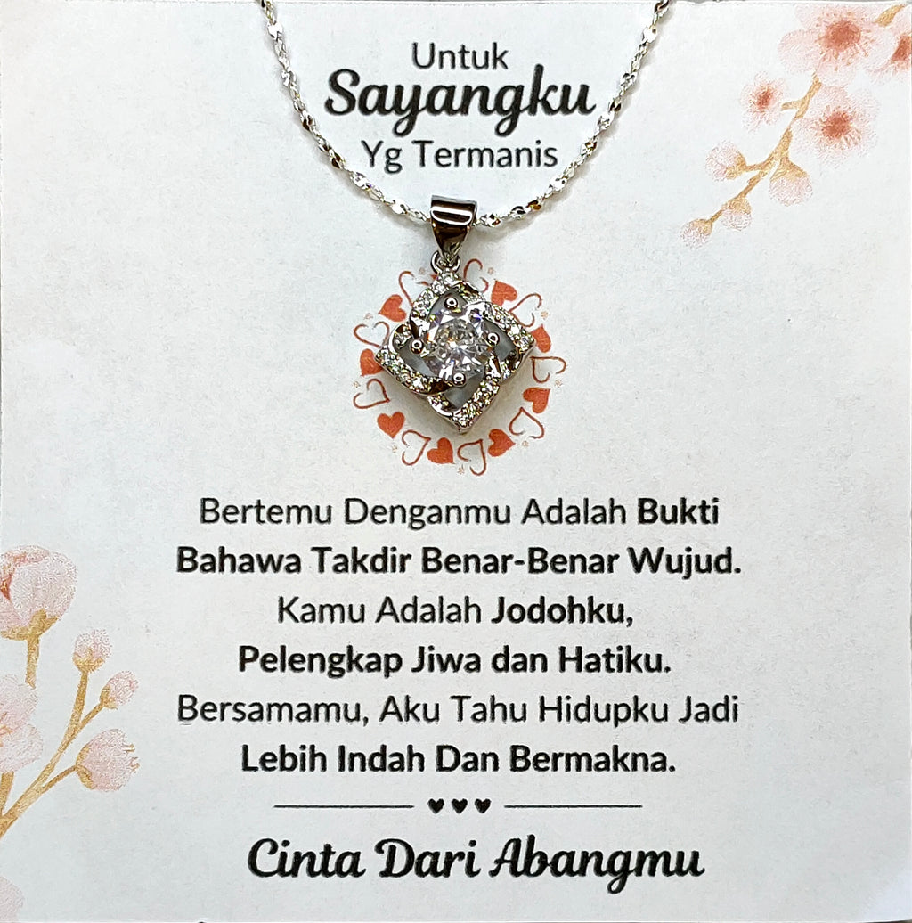 Hadiah Terbaik Untuk Sayangku I Takdir Benar Wujud I Elegant Love Necklace