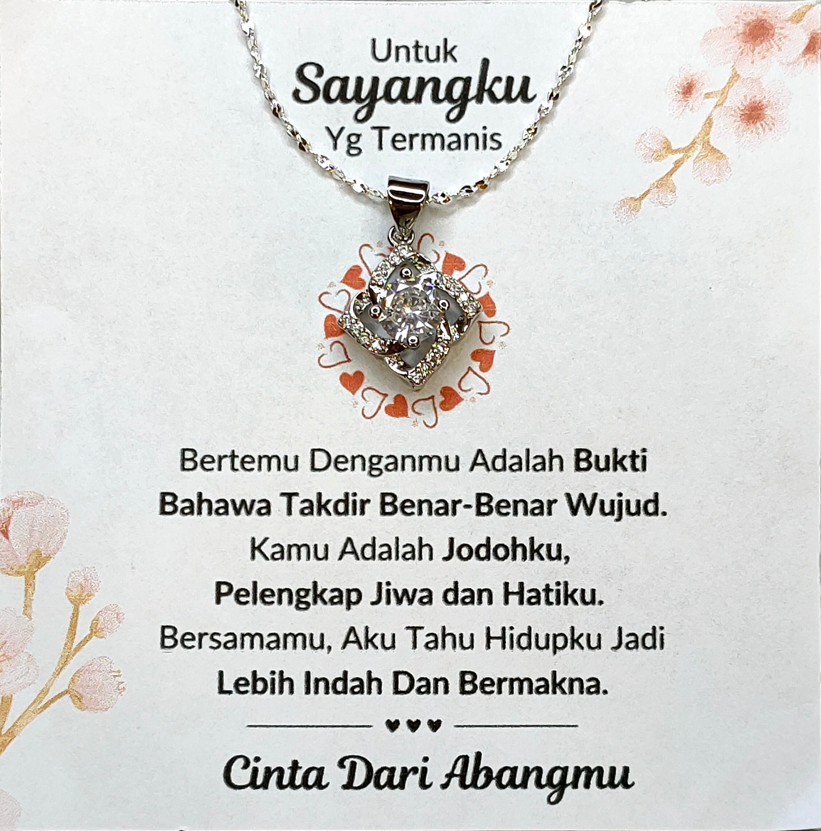 Hadiah Terbaik Untuk Sayangku I Takdir Benar Wujud I Elegant Love Necklace