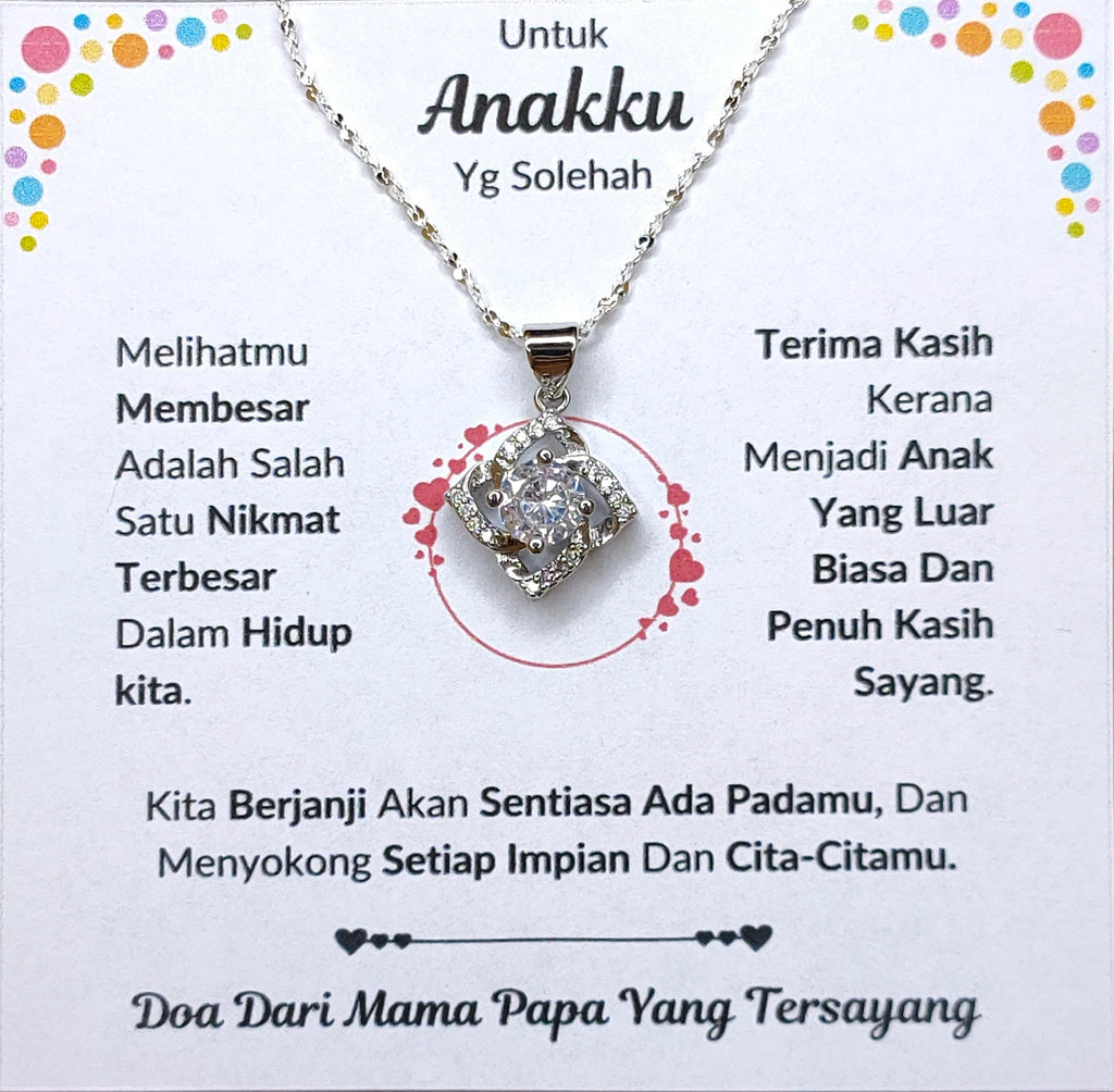 Hadiah Terbaik Untuk Anakku I Sentiasa Ada Padamu I Dari MamaPapa I Elegant Love Necklace