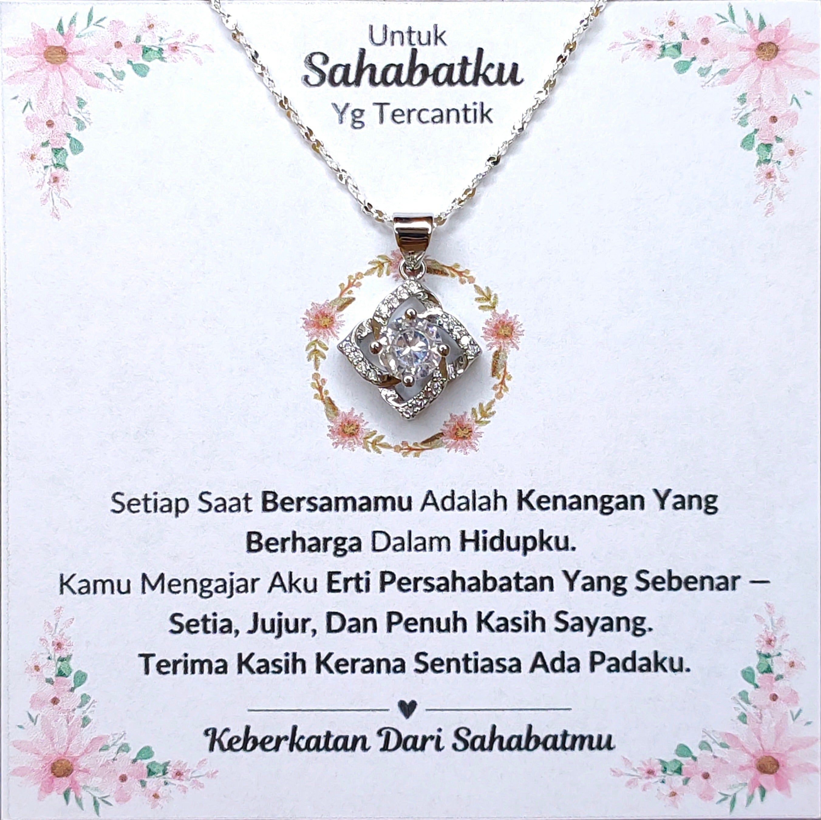 Hadiah Terbaik Untuk Sahabatku I Kenangan Yang Berharga I Elegant Love Necklace