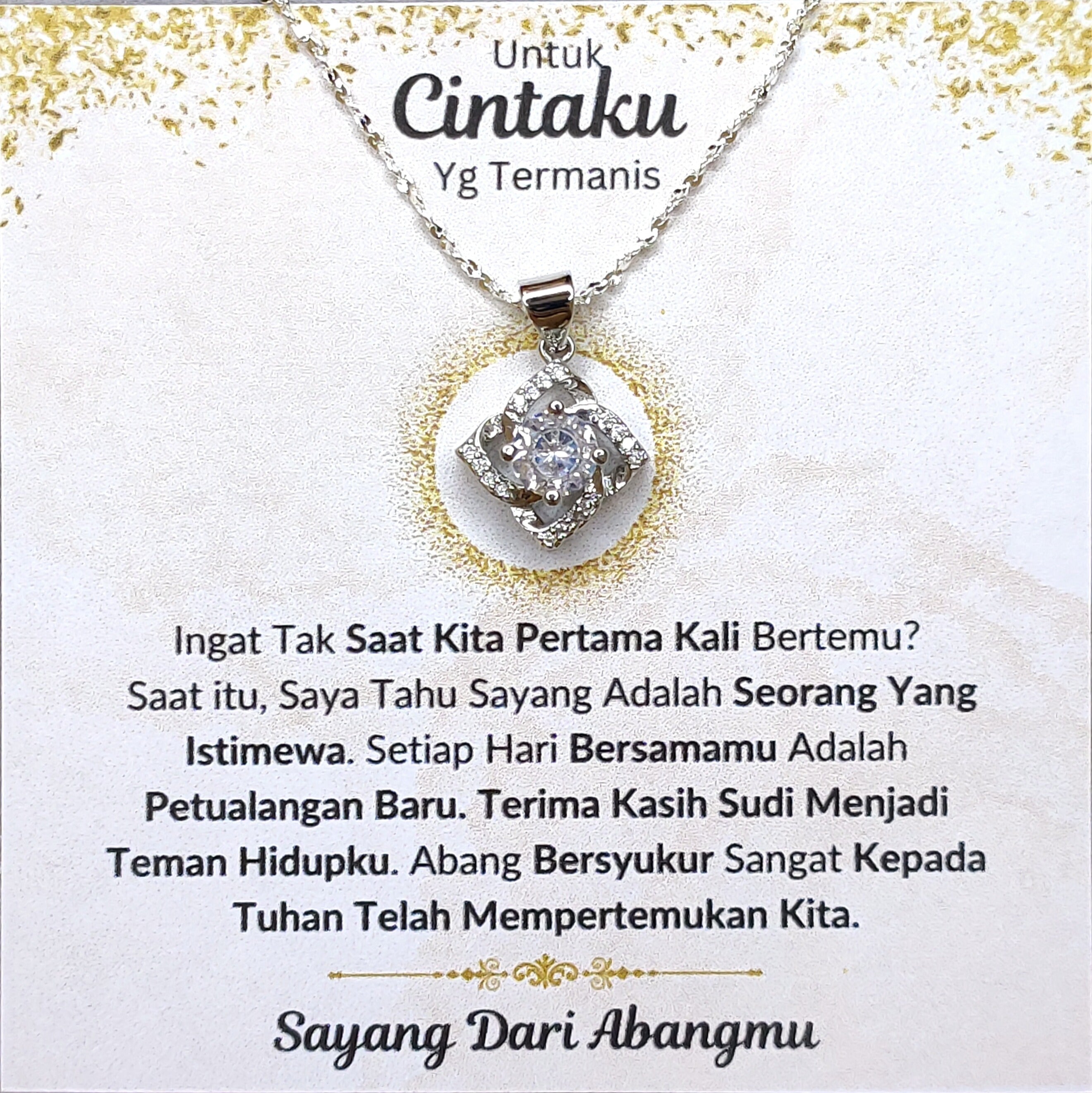 Hadiah Terbaik Untuk Cintaku I Seorang Yang Istimewa I Elegant Love Necklace