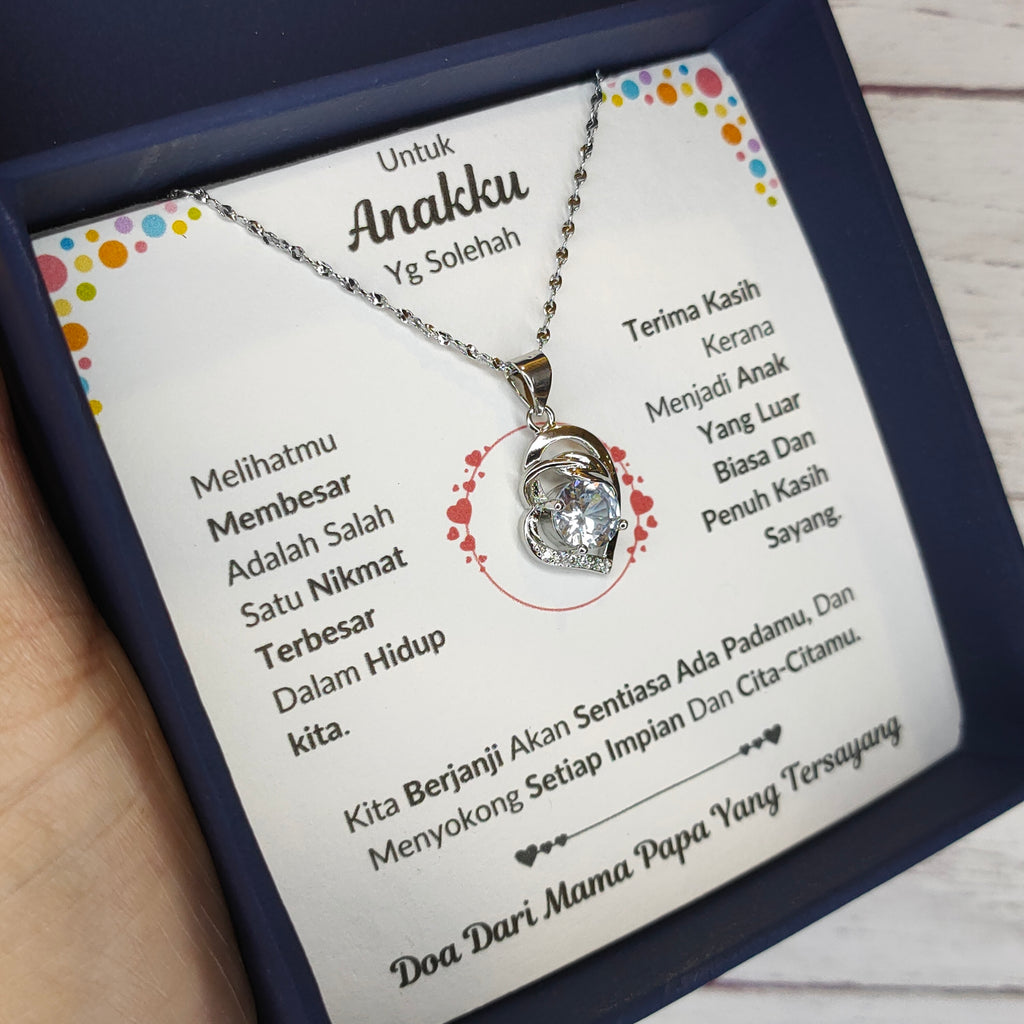 Hadiah Terbaik Untuk Anakku I Sentiasa Ada Padamu I Dari MamaPapa I Pure Love Necklace