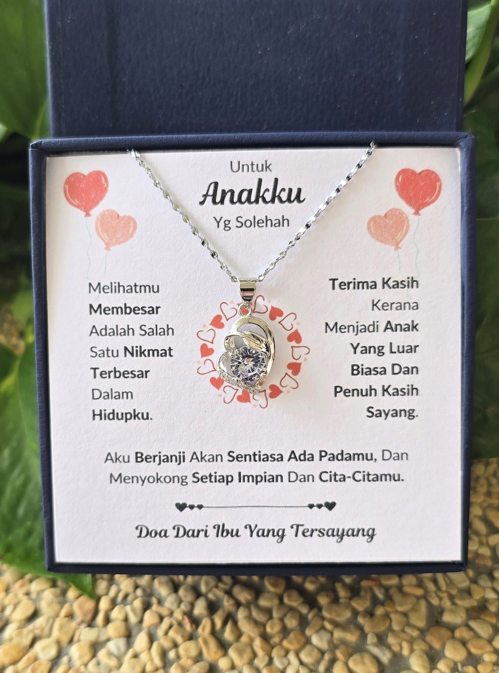 Hadiah Terbaik Untuk Anakku I Sentiasa Ada Padamu I Dari Ibu I Pure Love Necklace