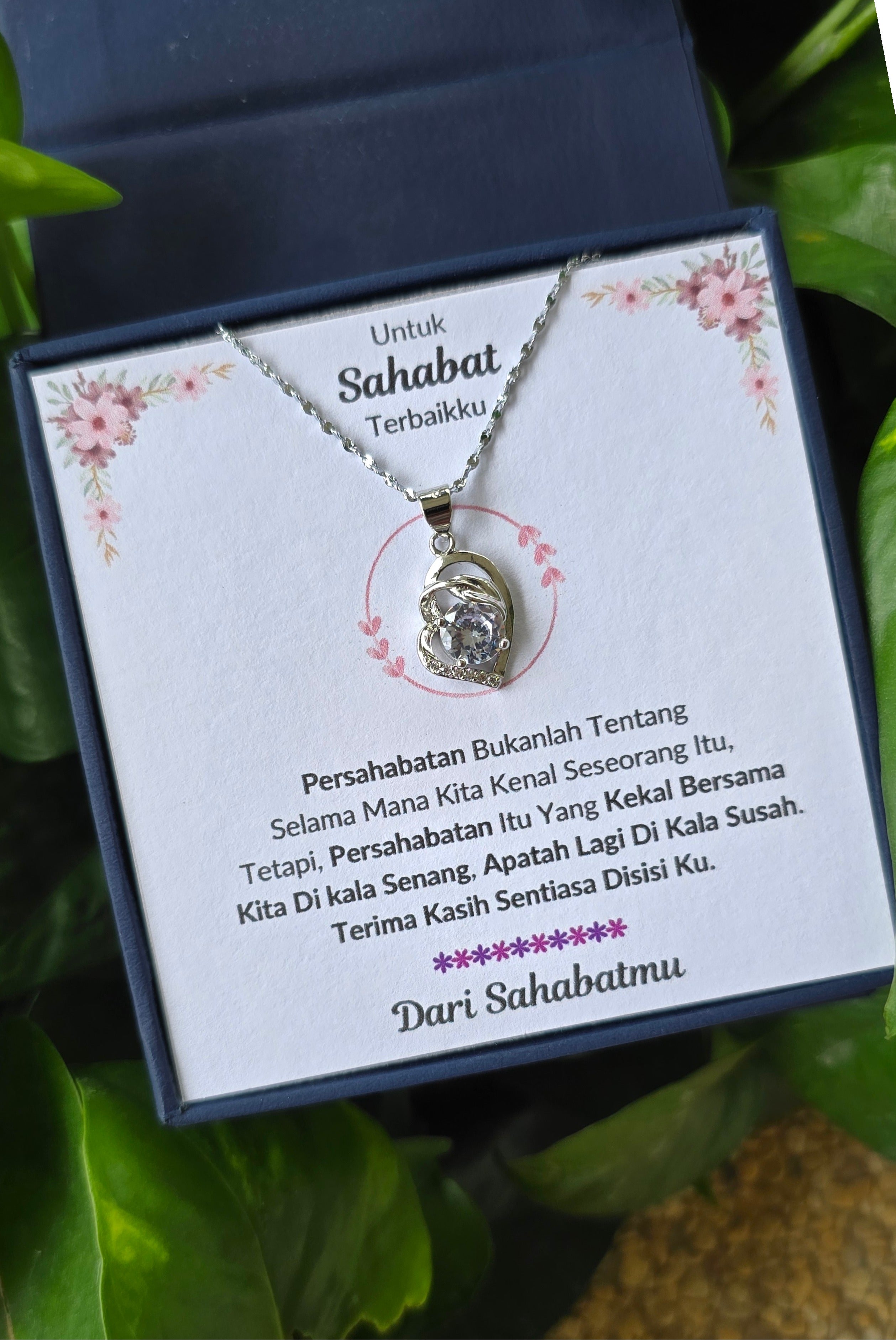 Hadiah Terbaik Untuk Sahabat Terbaikku I Sentiasa Disisi Ku I Pure Love Necklace