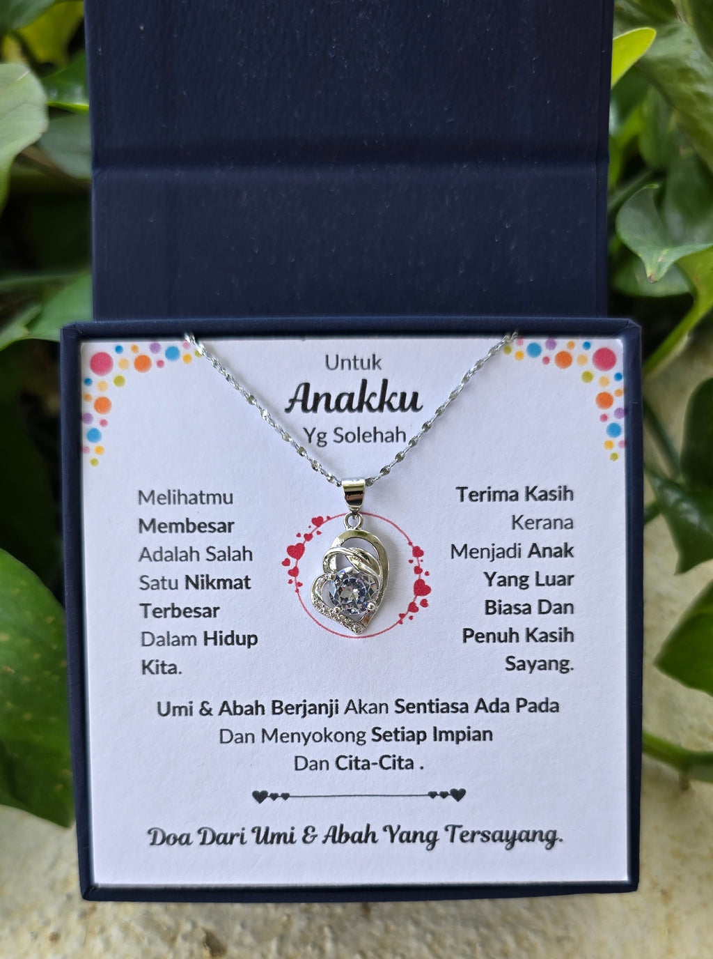 Hadiah Terbaik Untuk Anakku I Sentiasa Ada Padamu I Dari UmiAbah I Pure Love Necklace