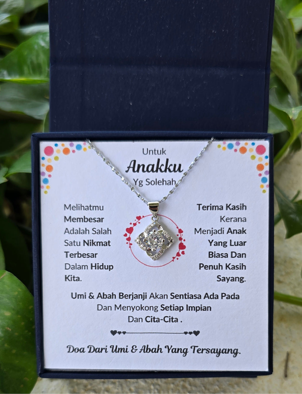 Hadiah Terbaik Untuk Anakku I Sentiasa Ada Padamu I Dari UmiAbah I Elegant Love Necklace