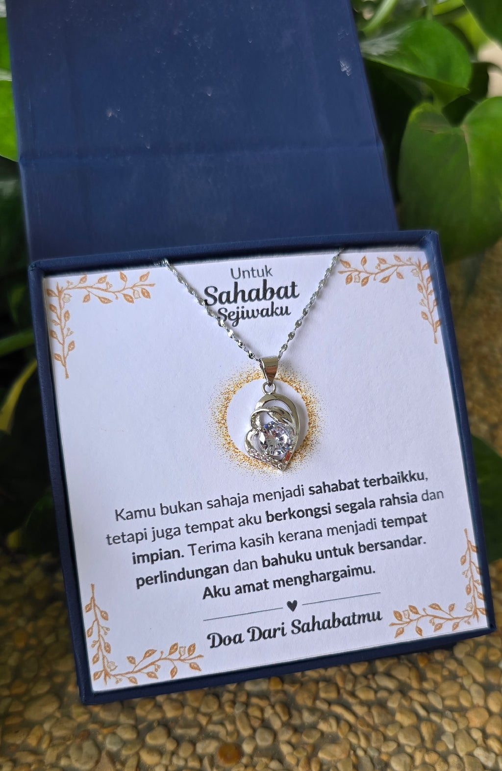 Hadiah Terbaik Untuk Sahabat Sejiwaku I Kongsi Rahsia Dan Impian I Pure Love Necklace
