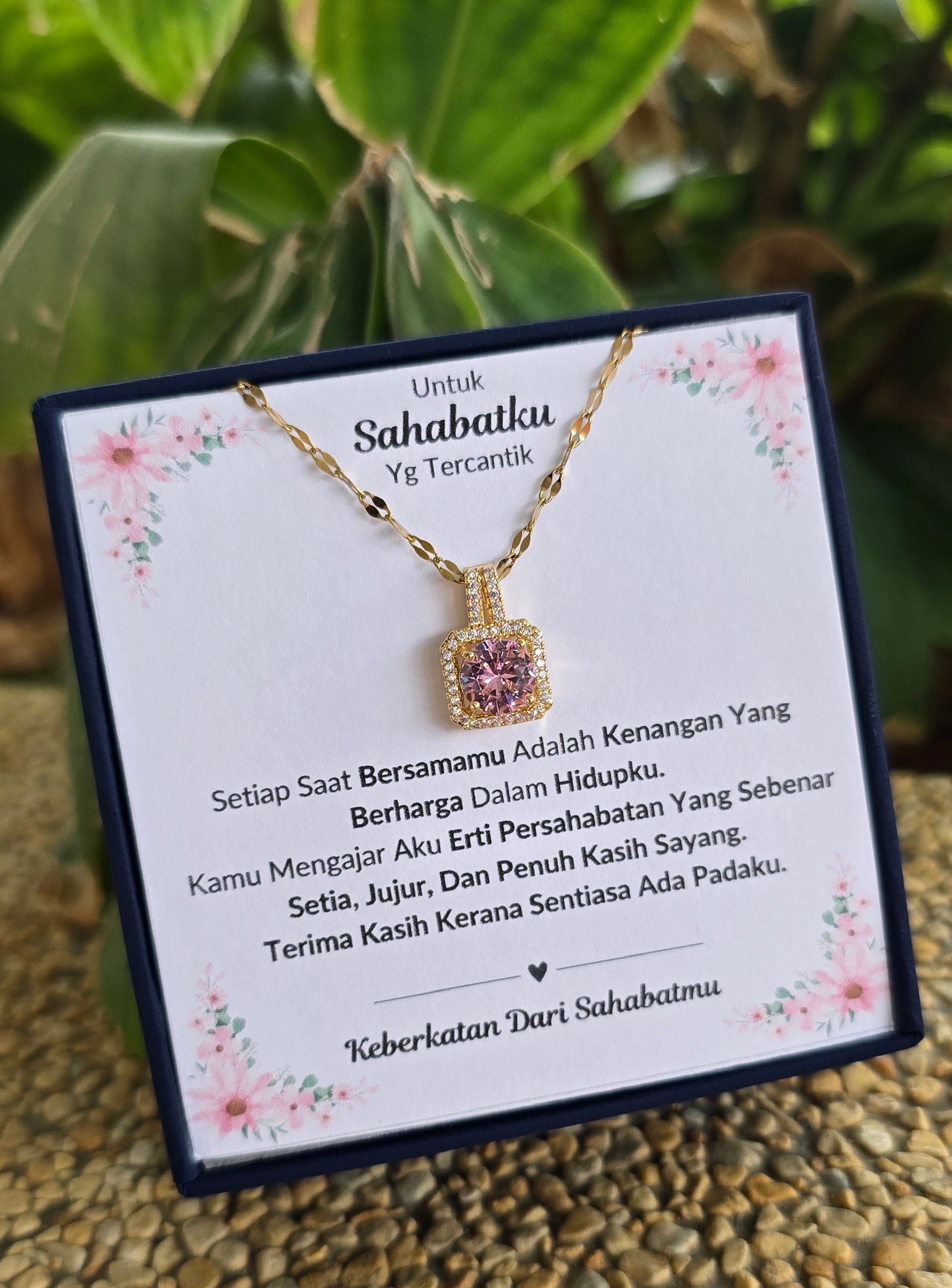Hadiah Terbaik Untuk Sahabatku I Kenangan Yang Berharga I Sweet Pink Necklace