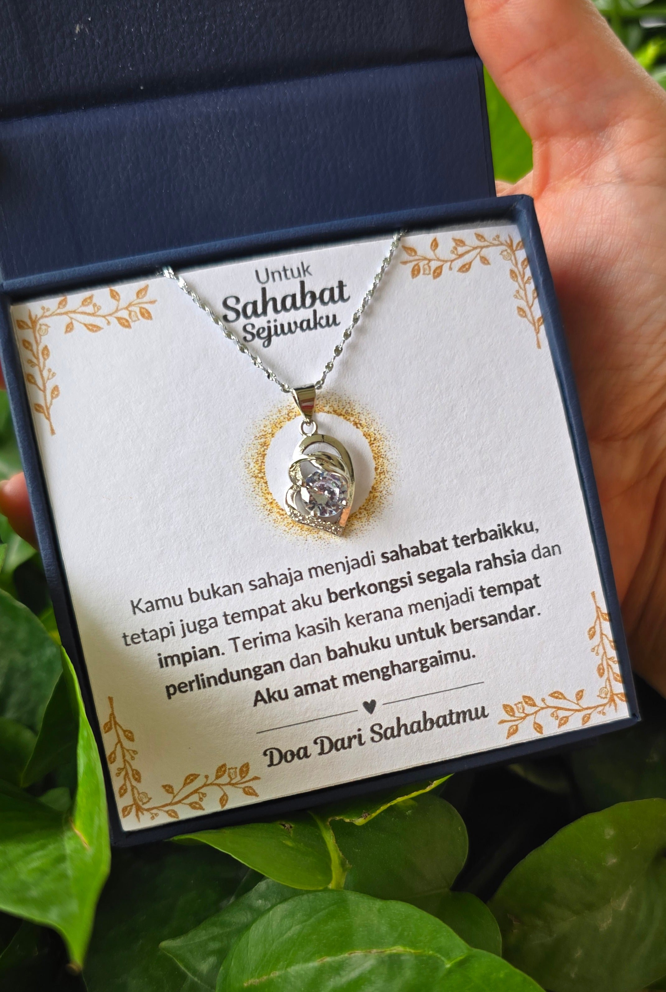 Hadiah Terbaik Untuk Sahabat Sejiwaku I Kongsi Rahsia Dan Impian I Pure Love Necklace