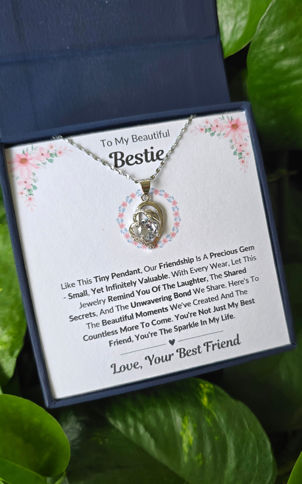 Best Gift To My Bestie I Not Just Best Friend I Pure Love Necklace