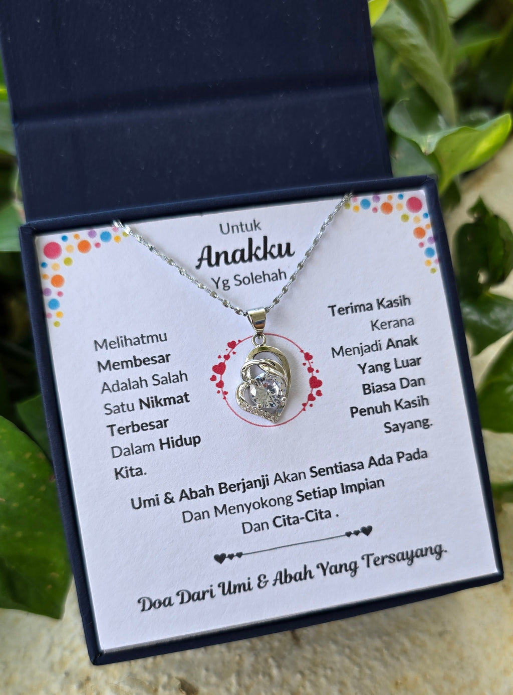 Hadiah Terbaik Untuk Anakku I Sentiasa Ada Padamu I Dari UmiAbah I Pure Love Necklace