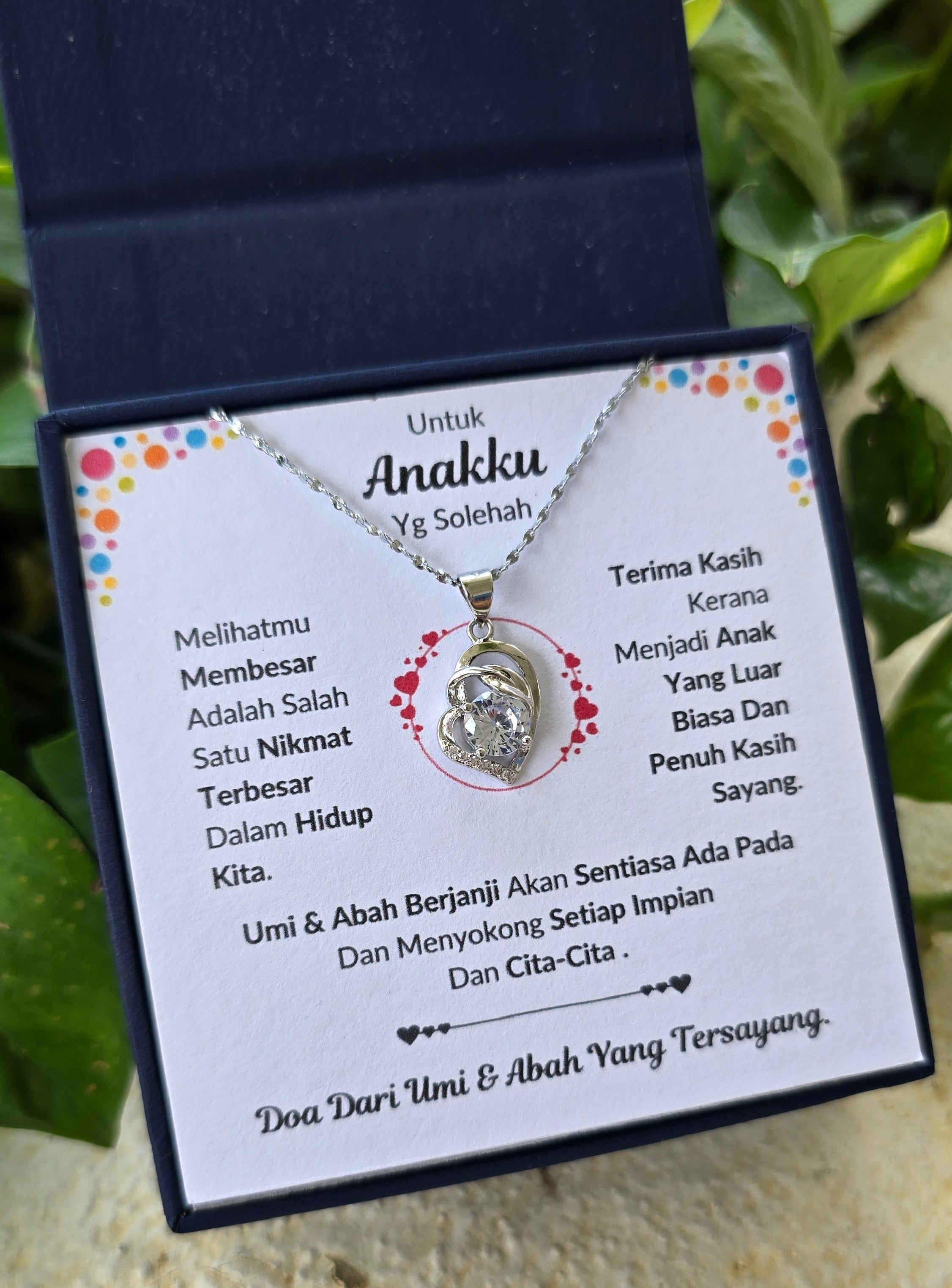 Hadiah Terbaik Untuk Anakku I Sentiasa Ada Padamu I Dari UmiAbah I Pure Love Necklace