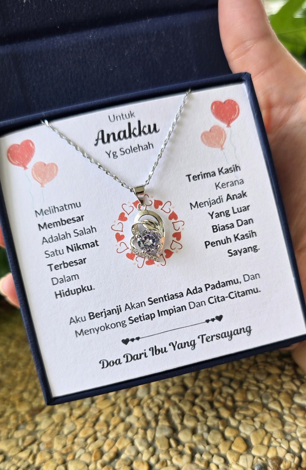 Hadiah Terbaik Untuk Anakku I Sentiasa Ada Padamu I Dari Ibu I Pure Love Necklace