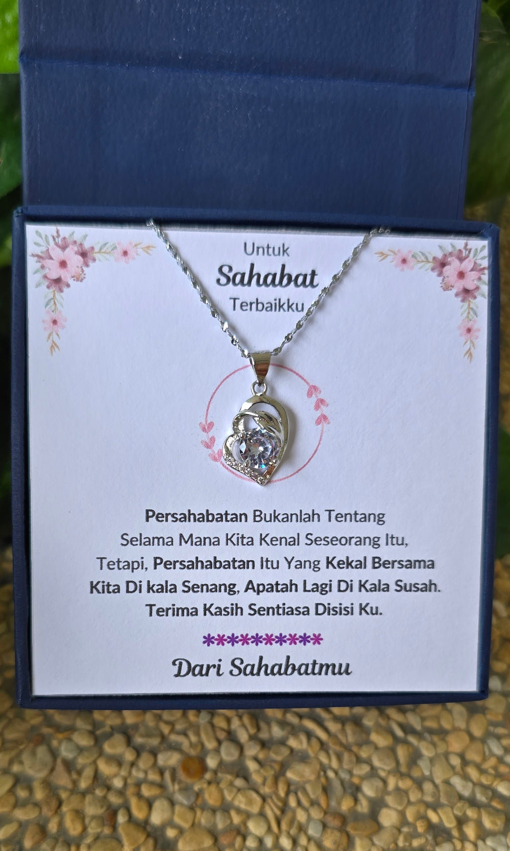 Hadiah Terbaik Untuk Sahabat Terbaikku I Sentiasa Disisi Ku I Pure Love Necklace