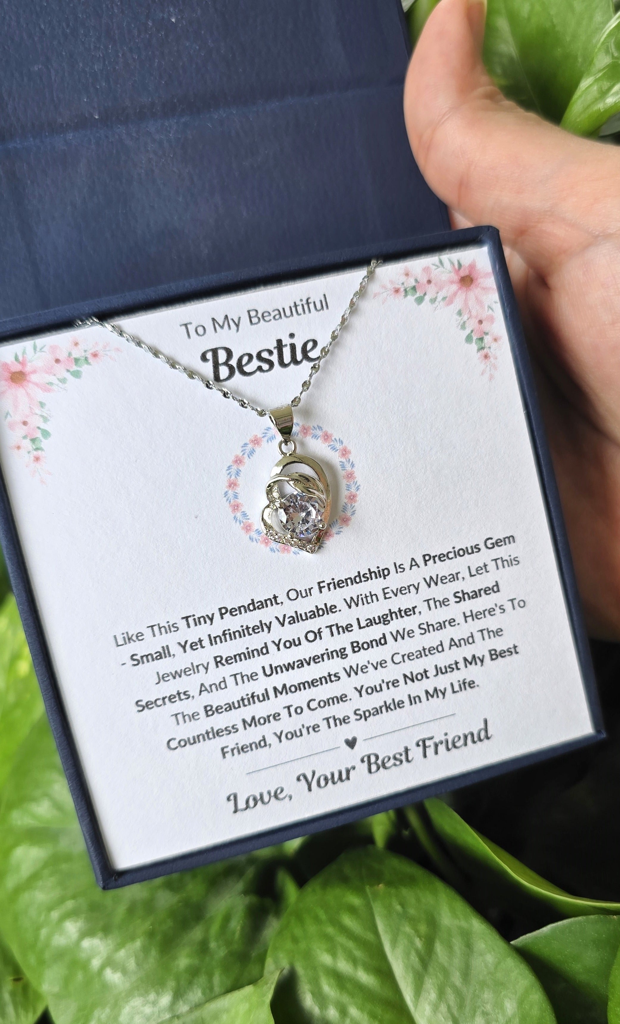 Best Gift To My Bestie I Not Just Best Friend I Pure Love Necklace