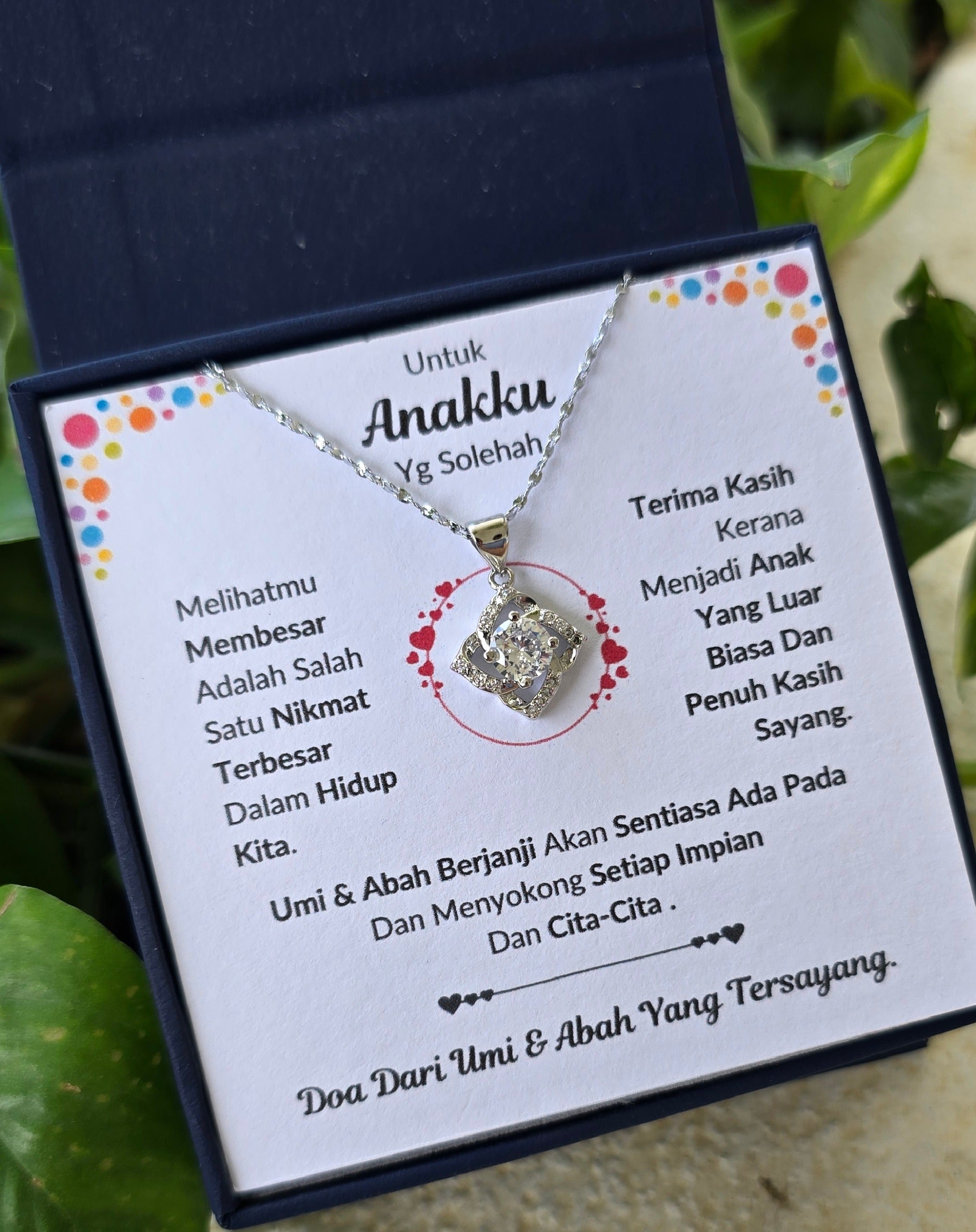 Hadiah Terbaik Untuk Anakku I Sentiasa Ada Padamu I Dari UmiAbah I Elegant Love Necklace