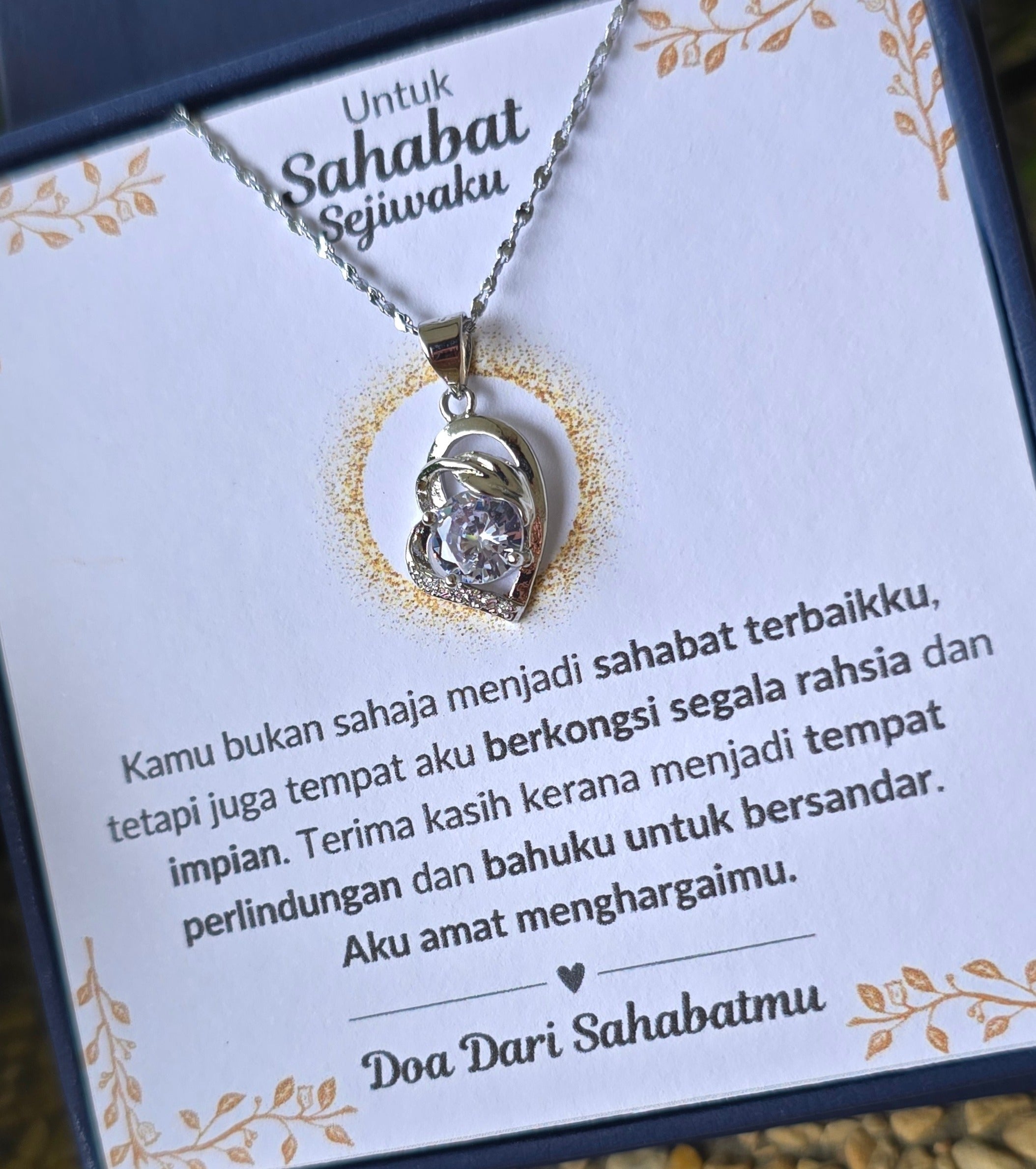 Hadiah Terbaik Untuk Sahabat Sejiwaku I Kongsi Rahsia Dan Impian I Pure Love Necklace