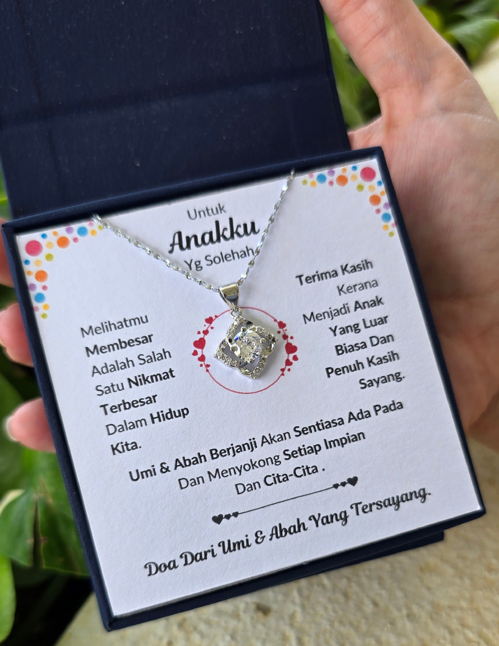 Hadiah Terbaik Untuk Anakku I Sentiasa Ada Padamu I Dari UmiAbah I Elegant Love Necklace