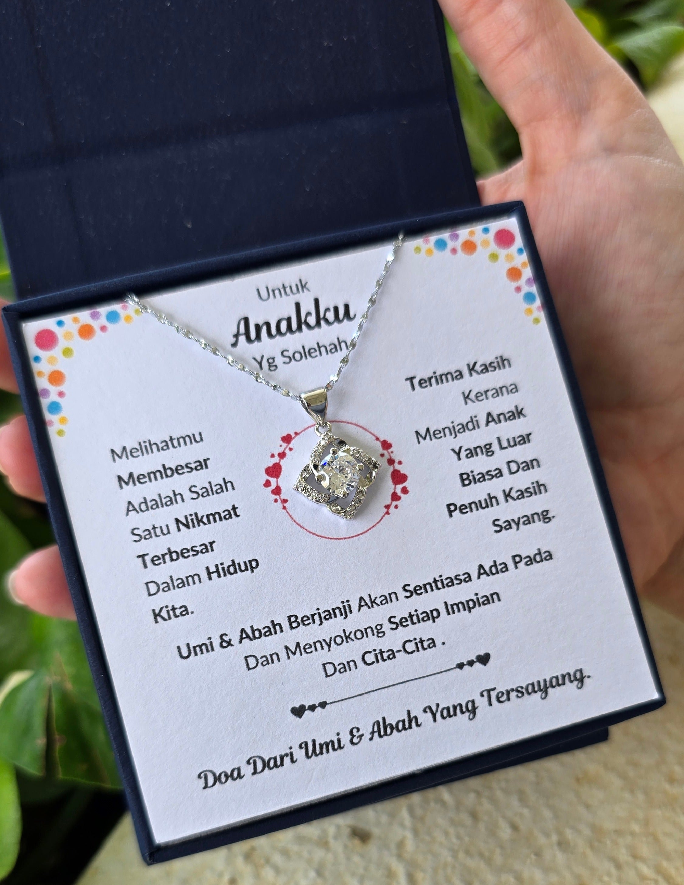 Hadiah Terbaik Untuk Anakku I Sentiasa Ada Padamu I Dari UmiAbah I Elegant Love Necklace