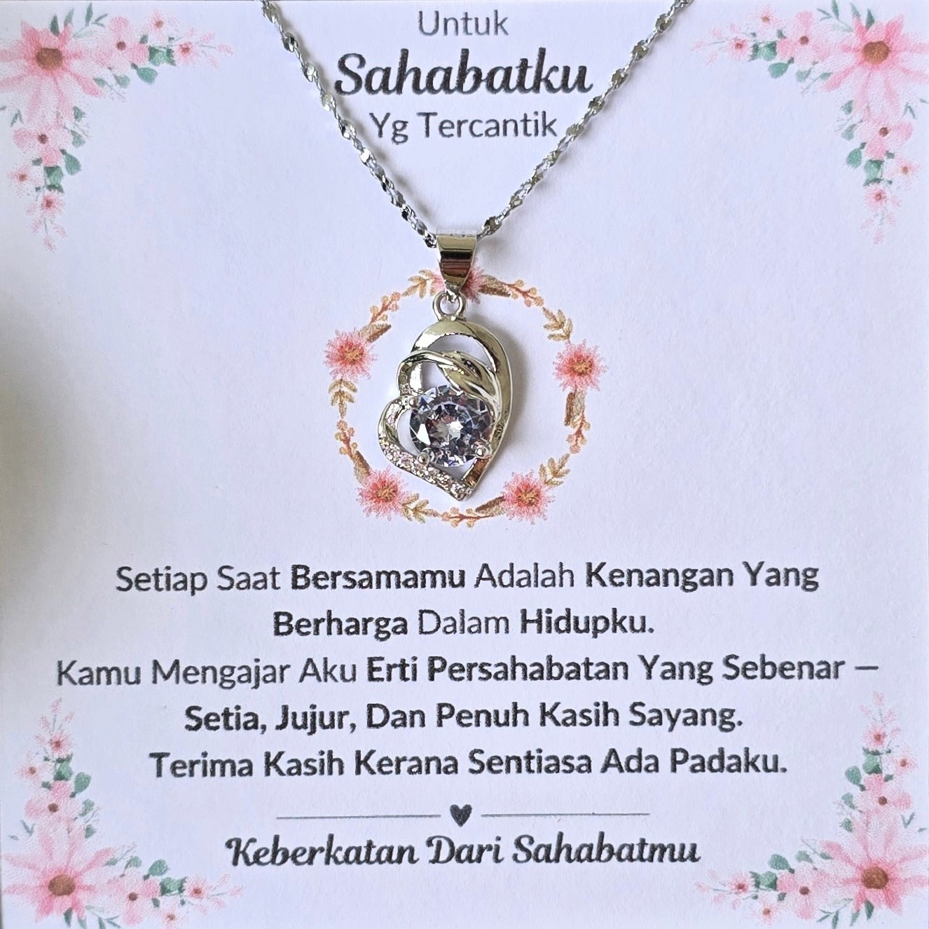 Hadiah Terbaik Untuk Sahabatku I Kenangan Yang Berharga I Pure Love Necklace