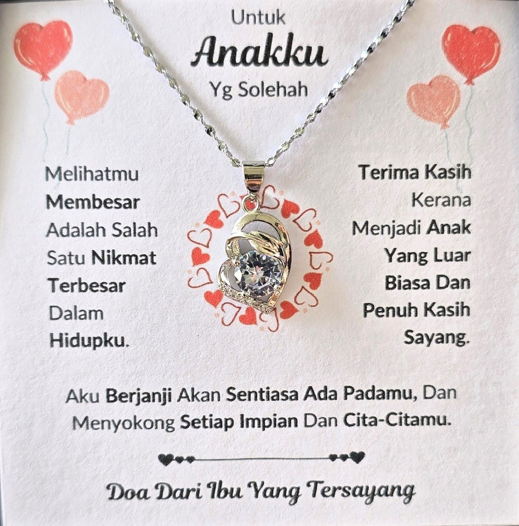 Hadiah Terbaik Untuk Anakku I Sentiasa Ada Padamu I Dari Ibu I Pure Love Necklace
