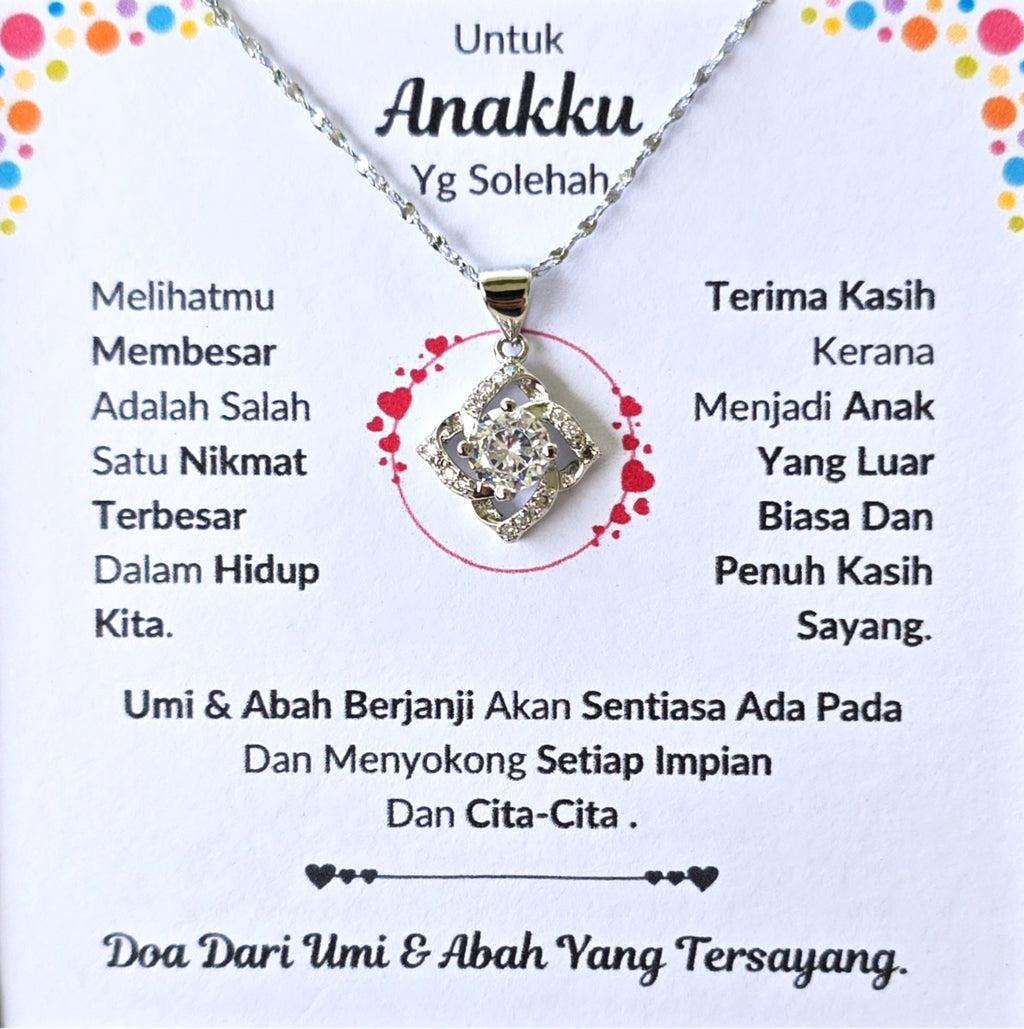 Hadiah Terbaik Untuk Anakku I Sentiasa Ada Padamu I Dari UmiAbah I Elegant Love Necklace